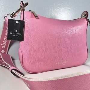 NWT KATE SPADE NEW YORK Pebbled Leather Bright Car Rosie small crossbody bag